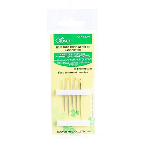 Clover Self Easy Threading Needles 5ct