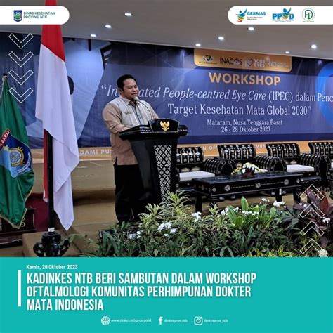 Kadinkes Wakili Pj Gubernur Ntb Beri Sambutan Dalam Workshop