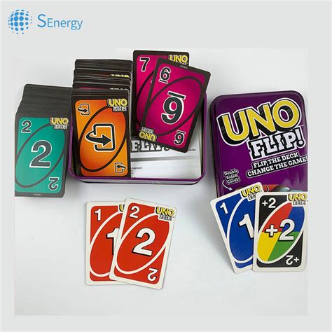 การ์ดเกม Uno Wild Uno Flip Dos ภาษาอังกฤษ การ์ดเกม Uno Uno Flip Dos