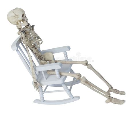 Skeleton in Rocking Chair stock photo. Image of painted - 43499958