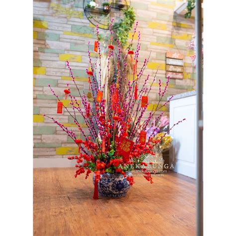 Jual Harga Promo Pussy Willow Pohon Imlek Chinese New Year Tree Bunga