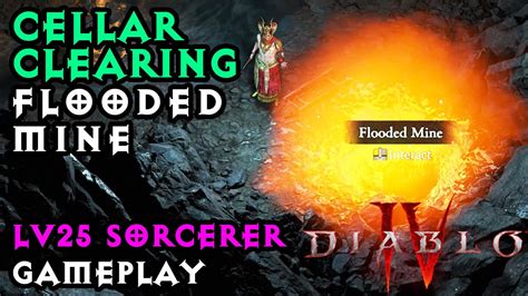 Diablo Iv Flooded Mine Cellar Clearing Level Crushed Beast Bones