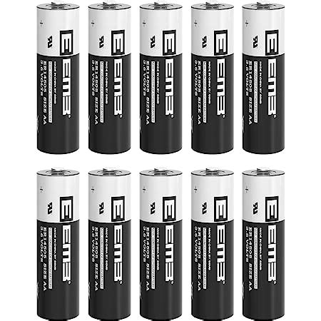 10x EEMB ER14505 Batteria AA 3 6 V Al Litio Cloruro Di Tionile Li