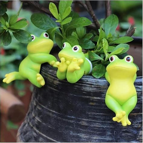 Cute Frog Garden Decor For Outside Funny Resin Garden Statues Yard