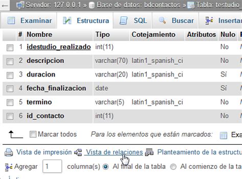 Curso De Mysql C Mo Relacionar Tablas Con Phpmyadmin Y Workbench Uh