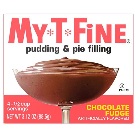 My T Fine Chocolate Fudge Instant Pudding Mix And Pie Filling 4 Servings 312 Oz