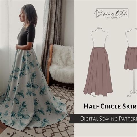 Layered Ruffle Skirt Pattern Women S Pdf Printable And Etsy