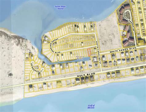 Plat map Navarre Beach Navarre Beach, Pensacola, House Plans, Louvre ...