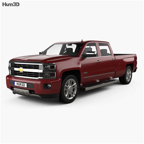 Chevrolet Silverado 2500hd Crew Cab Long Box High Country 2020 3d Model Download Pickup On