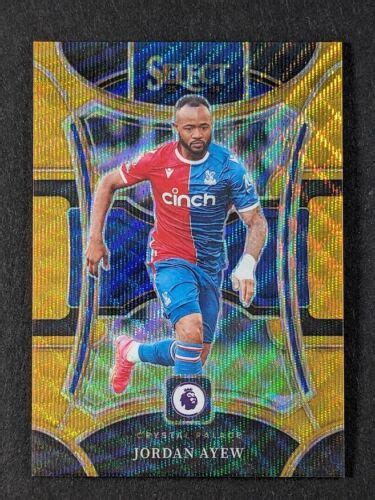 Panini Select Epl Jordan Ayew Gold Wave Prizm Mezzanine