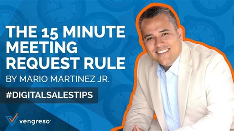 The 15 Minute Meeting Request Rule By Mario Martinez Jr Salespop