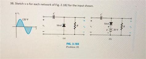 Solved 38 Sketch Vo For Each Network Of Fig 2 182 For The Chegg