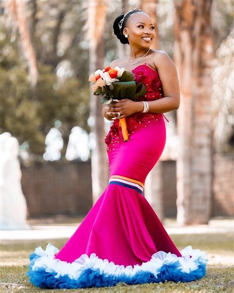 Amazing Sepedi Traditional Wedding Dresses 2023 - shweshwe 4u