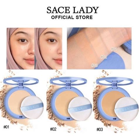 SACE LADY Pressed Face Waterproof Powder Oil Control Matte Long Lasting