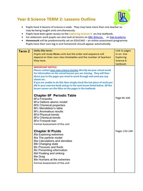 Year 8 Science Term 2 Pdf Login Light