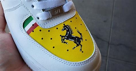 Ferrari F1 Inspired Nike Air Force 1s By Meekersneakers Album On Imgur