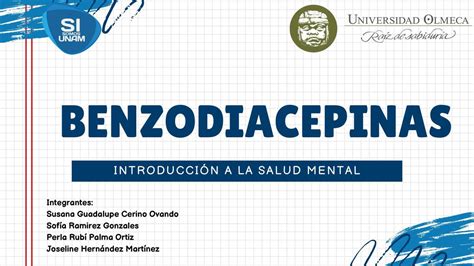 Benzodiacepinas Joseline Hern Ndez Udocz