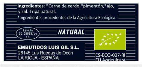 C Mo Leer El Etiquetado De Los Productos Ecol Gicos Embutidos Luis Gil