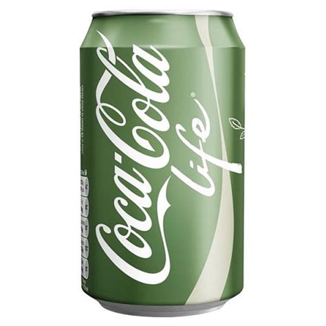 Coke Life Reduced Calorie Coca Cola With Stevia 12 Oz Cans Pack Of 24