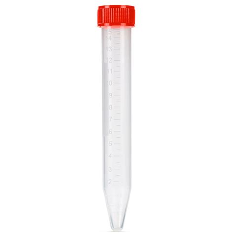 Centrifuge Tube 15mL Attached Blue Screw Cap PP Printed Graduations