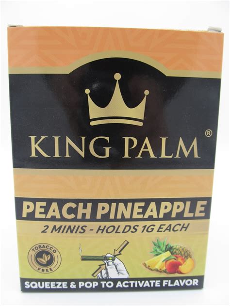 King Palm Peach Pineapple Mini Rolls Pk Ct Display King