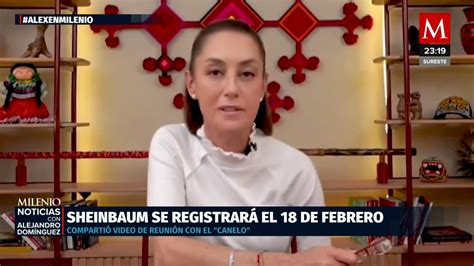 Claudia Sheinbaum Comparte Video Con El Canelo Previo A Su Registro