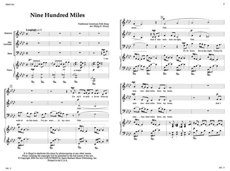 Nine Hundred Miles Sab Philip Silvey