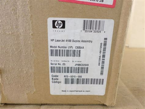 Hp C8054a Duplex Assembly For Laserjet 4000 4100 Series Ebay