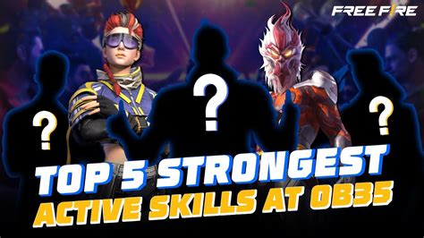 Top Strongest Active Skills At Ob Free Fire Book Youtube