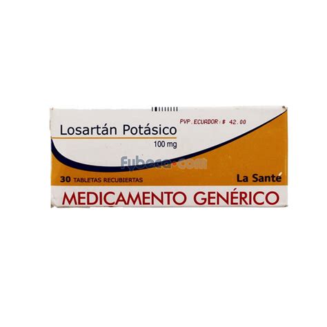 Losartán Potásico La Santé 100 Mg Unidad Fybeca