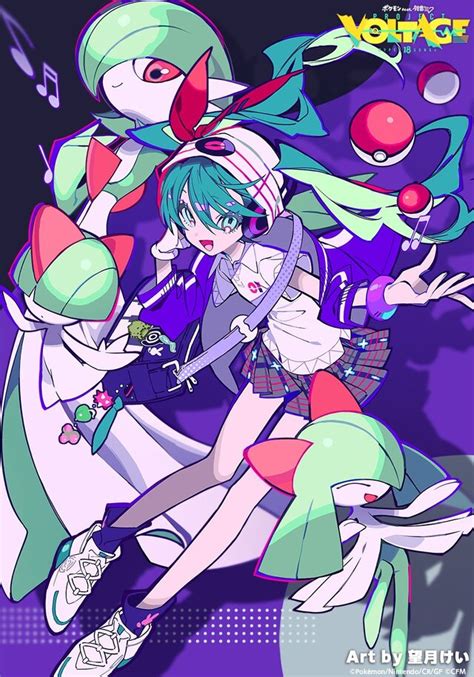 『ポケモン』×「初音ミク」応援イラスト第4弾公開！エスパーミクがラルトス、キルリア、サーナイトを連れて再来 インサイド