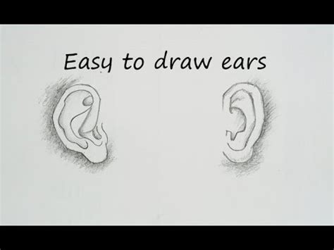 How To Draw Right Left Ears Easy Steps To Draw Ears Learn To Draw