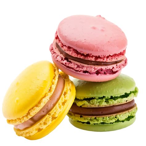 Isolated Colorful Macaroons On Transparent 46613348 Png