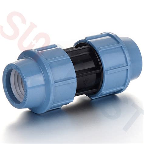 Drip Irrigation Hdpe Plastic Compression Fittings Coupling Pe Coupler For Poly Pipe Hdpe Push