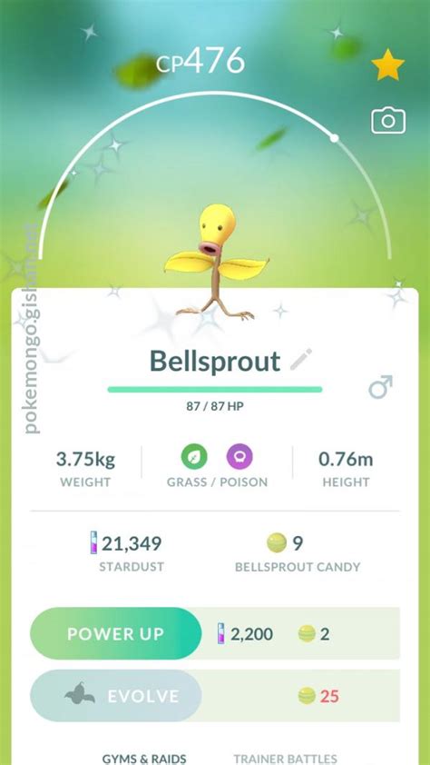 Shiny Bellsprout - Pokemon Go