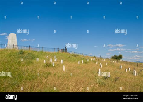 Cemetery Of Little Bighorn Custers Last Stand Battlefield National