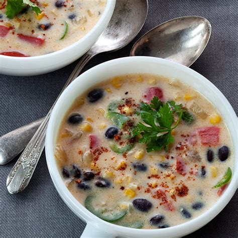 Corn And Black Bean Chowder Recipe Chowder Recipes Recipes Chowder