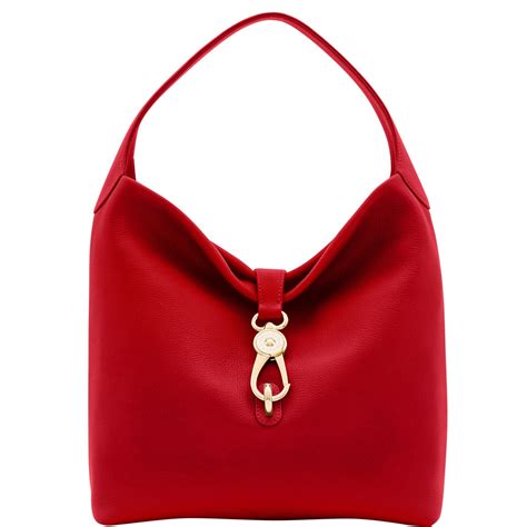 Dooney Bourke Leather Belvedere Logo Lock Shoulder Bag In Red Save