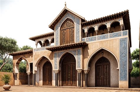 moroccan house exterior ai architect pincel
