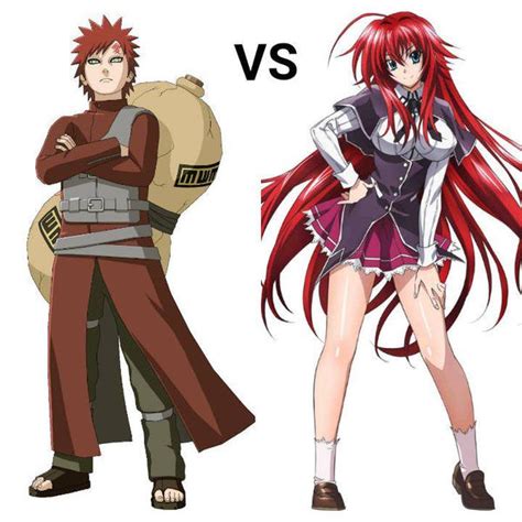 Gaara Vs Rias Gremory By 8410 On Deviantart