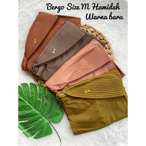 Jual SIZE M BERGO HIJAB INSTAN HAMIDAH JERSEY M Ori Bergo Jersey