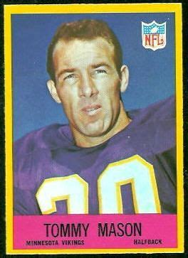 Tommy Mason 1967 Philadelphia 104 Tommy Football Cards Mason