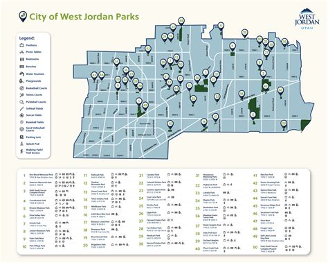 Parks Map - West Jordan City