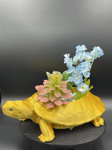 Turtle Shaped Succulent Planter Gold Erie Creative Design Store