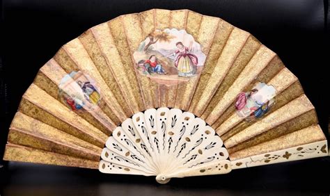 Fan Bone Paper Late Th Century Catawiki