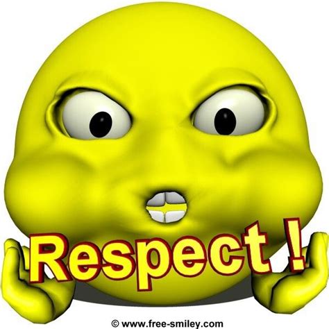 Respect | Free smiley faces, Funny emoji, Smiley