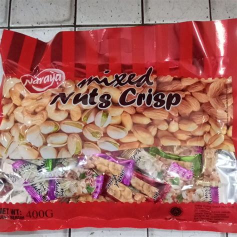 Jual Permen Mixed Nuts Crisp Naraya 400 Gr Shopee Indonesia