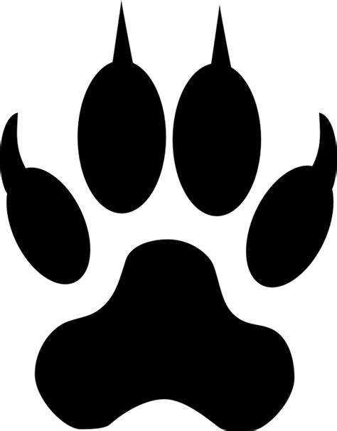 Wolf Track, Wolf Paw SVG Instant Download, SVG, PNG, Eps, Dxf, Jpg ...