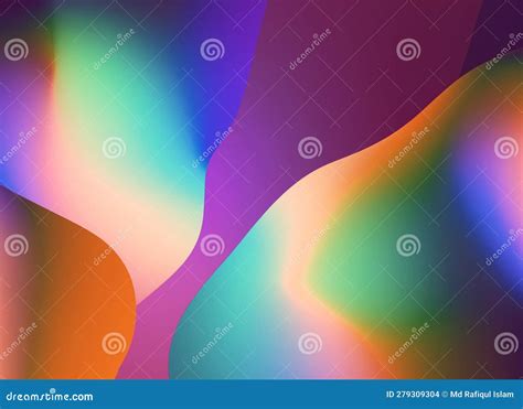 Glassmorphism Background Gradient Wave Line With Realistic Frame Glass Morphism Effect For