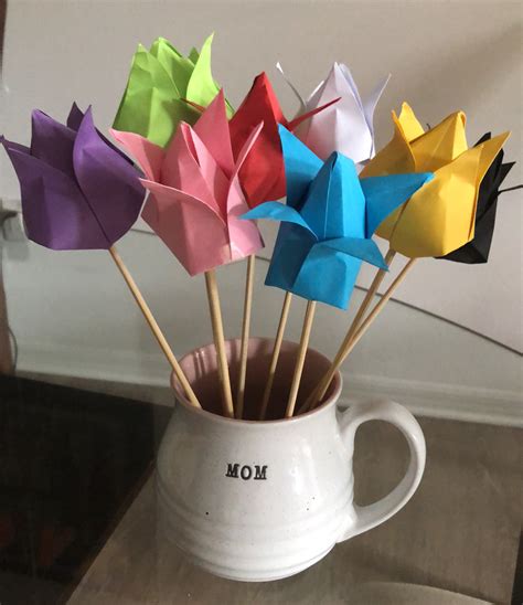 Get Crafty With This Origami Tulip DIY For Mothers Day